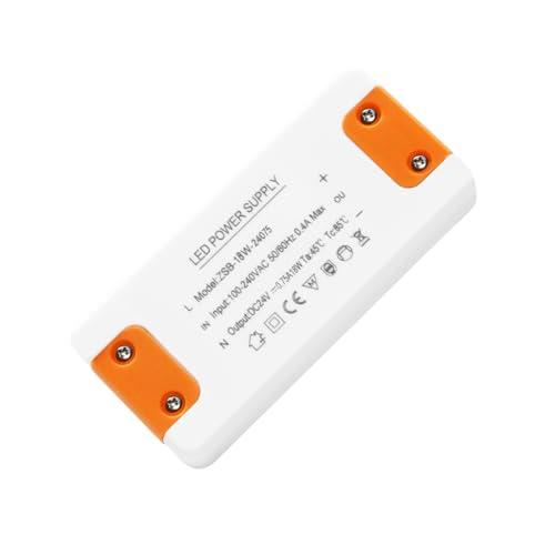 Alimentatore 24v 0.75A, Trasformatore 220V a 24v, Trasformatore LED 24 V 18W, Driver LED AC a DC, alimentatore lampada led, per G4, GU5.3, MR11, MR16,Non dimmerabile, non sfarfallante, non rumoroso