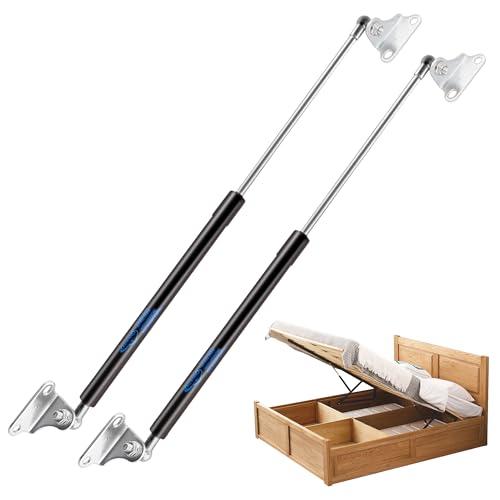 Koaudb 500mm, 890N/90kg, Molle a gas resistenti da con staffa di montaggio a L, per il coperchio della porta del seminterrato RV letto TV gabinetto capannone, 2PCS (20in 200LB)