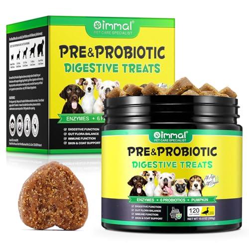Probiotics for Dogs 120p, integratori probiotici per cani per la salute dell'intestino e il supporto alle allergie stagionali - allevia i problemi intestinali per tutti i cani