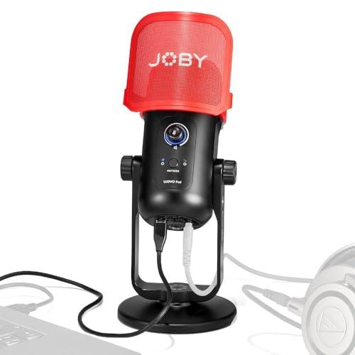 JOBY Wavo POD USB Microfono a Condensatore per PC, Streaming, Podcasting, Controlli Mute e Gain, Microfono per PC, Plug & Play per PC e Mac, Microfono USB, Microfoni a Condensatore