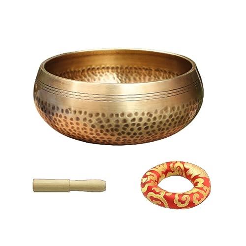 EFARMA Ciotola tibetana, Ciotola Buddista, Set di Campane tibetane da 3 Pezzi 11 cm, Ciotola for Meditazione, Ciotola Buddista Artigianale