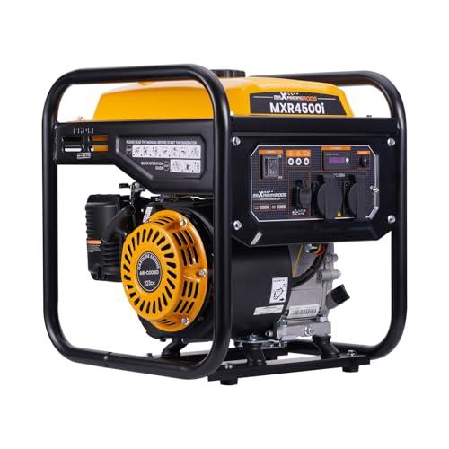 maXpeedingrods Generatore di Corrente Inverter Portatile 3500W Benzina 4 tempi con 2 prese 230V Silenzioso e leggero come generatore di emergenza domestica per Garage Officina Cantiere Camping