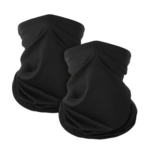 Rseuphiee 2 Pezzi Scaldacollo Multifunzione, Passamontagna Tubolare Multiuso, Scaldacollo Traspirante Elastico, Scaldacollo Lungo per Uomo Donna, per Motociclismo, Ciclismo, Escursionismo e Corsa