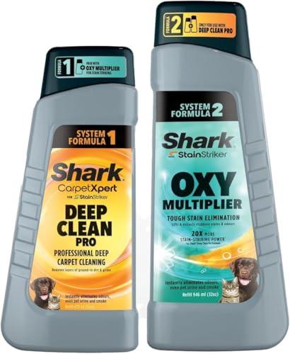 Shark StainStriker Detergenti, Confezione da 2 Ricariche, StainStriker Oxy Multiplier 946ml e CarpetXpert Deep Clean Pro 473ml, Utilizzabile con la Serie Shark PX200, XSKBSBND200EUT