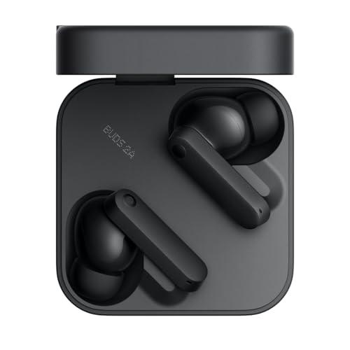 CMF BY NOTHING Buds 2a cuffie bluetooth, Bluetooth 5.4 Cancellazione attiva del rumore di 42 dB in ear auricolari,35,5 ore di gioco,4 HD Mics,12.4mm Bio-Fiber Driver Deep bass sound IP54 Grigio scuro