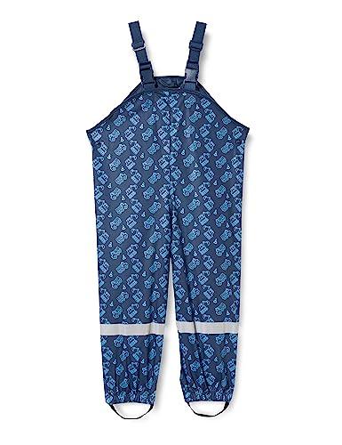 Playshoes Pantaloni Fango, Salopette Antipioggia, Sfoderati, Unisex - Bambini e ragazzi, Sito Di Costruzione, 92