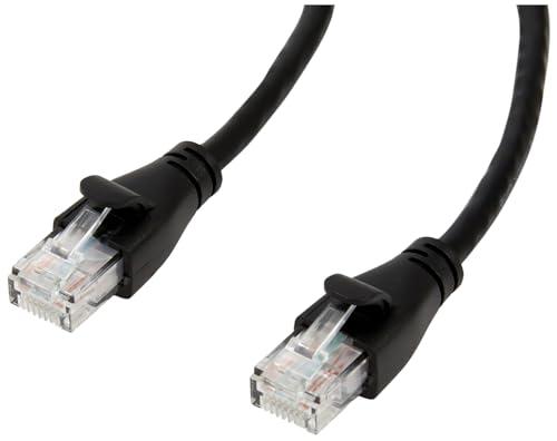 Amazon Basics Cavo patch Ethernet di Cat6 con connettori RJ45, 1.5m (confezione da 1), Nero