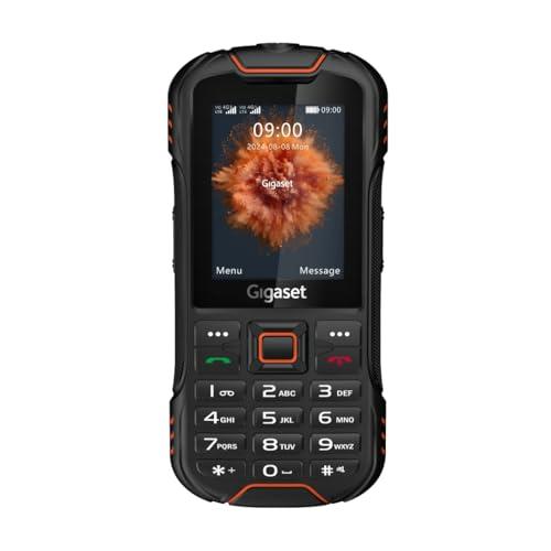 Gigaset GLX8 Plus Outdoor-Tastenhandy, IP68, 2,4-Zoll-LCD, Schwarz/Orange