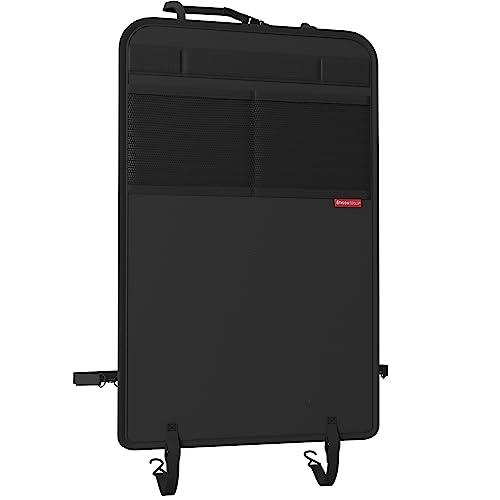 ATHLON TOOLS tappetino di protezione dello schienale rivestito, tappetino di protezione dello schienale dell'auto - con tasche in rete - repellente allo sporco