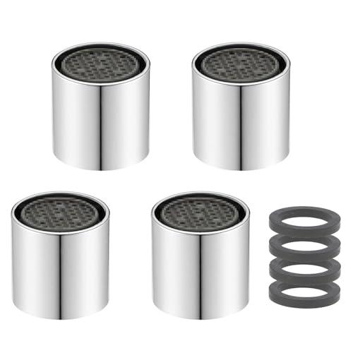 M16/M18/M20/M22 x 4 Pezzi aeratori, parti di ricambio dell'aeratore del rubinetto del filtro dell'ugello del filtro per prova di schizzi e risparmio idrico - filettatura interna (M16)