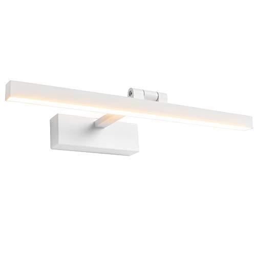 Klighten Lampada a Specchio a LED Bagno 12W 585LM Lampada Armadio Specchio Applique da Parete Moderna Illuminazione da Bagno Bianco Caldo 3000K IP44
