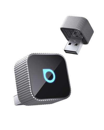 OTTOCAST MINI 3.0 Slim 2025 Adattatore Wireless CarPlay & Android Auto, 2-in-1 Dongle, Converte da cablato a modalità senza fili, Bassa latenza, Connessione rapida in auto, MINI Cube Argento