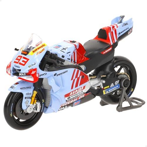 Ducati Desmosedici GP23 Moto GP Team Gresini Racing 2024 ALEX MARQUEZ 73 - Modello Moto Scala 1:18 - colore azzurro