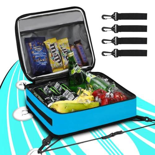 Borsa termica per paddleboard, borsa termica impermeabile surf sup top isolata, a prova di perdite, per 10 lattine, borsa accessori per paddleboard SUP e kayak (blu)
