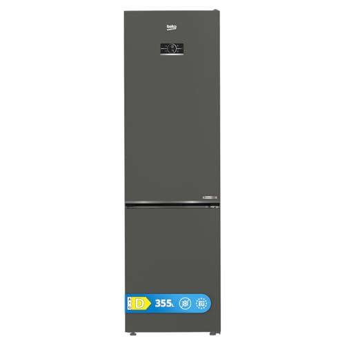 BEKO - B5RCNA405ZG -Frigorifero Combi 2metri, Classe D, Total NF, Compressore ProSmart™Inverter, Digitale touch sulla porta, Metal Grey, AeroFlow, HarvestFresh, Comparto Diary, 35 dBA