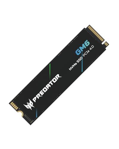 acer Predator GM6 1TB M.2 NVMe SSD PCIe 4.0 - Velocità di lettura fino a 7200 MB/s - Hard disk interno professionale - Memoria di gioco compatibile con PC, laptop e PS5