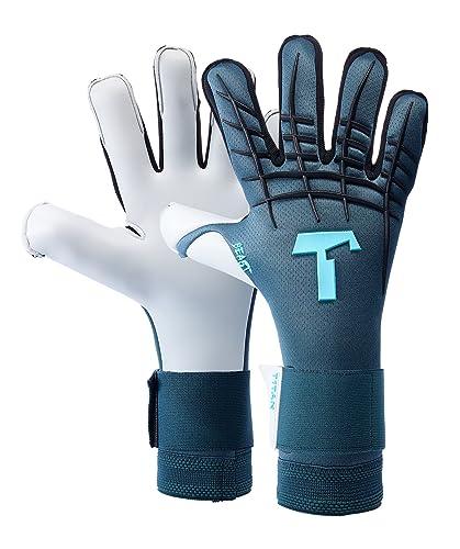 T1TAN Petrol Beast 3.0 - Guanti da portiere - senza protezione per le dita - guanti da portiere di calcio - taglia 9