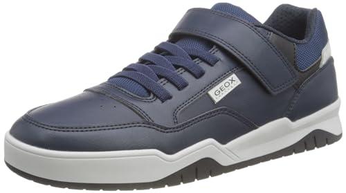 Geox J Perth Boy E, Scarpe da Ginnastica, Navy Lt Grey, 33 EU