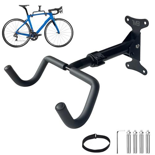 Porta Bici da Muro-Portabici da Muro Pieghevole,Supporto Bici da Muro Salvaspazio con Ganci per Biciclette, Ideale per Garage,Casa o Cantina, per Mountain Bike e Bici da Corsa