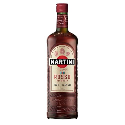 MARTINI Rosso Vermouth Aperitivo, 14,5% ABV, 100cl / 1L, Vermouth Infuso con Erbe Aromatiche