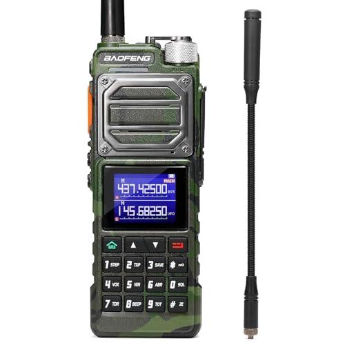 BAOFENG UV-25 Tri-Power Radio amatoriale portatile, radio a lungo raggio da 11W, ricevitore multibanda aereo UHF VHF FM, batteria di ricarica di tipo C da 5200 mAh, antenna tattica a collo d'oca e ant