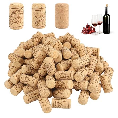 100 tappi di sughero per vino, 2,2 x 4,4 cm, tappi per vino, tappi per bottiglie di vino, bottiglie di vino, bottiglie di vetro, decorazioni, fai da te