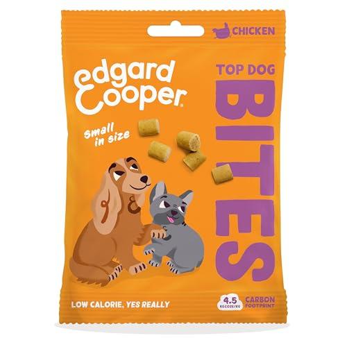 Edgard & Cooper Snack per cani, (Pollo, 1 x 50g, Piccolo), Top Dog Bocconcini, Senza cereali, ricco di proteine e carne fresca di qualità, con aminoacidi essenziali