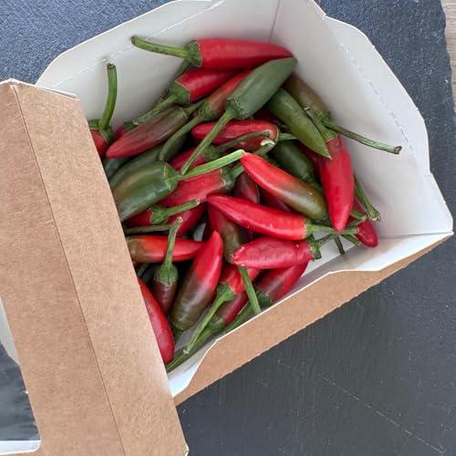 Peperoncino Piccante Fresco Calabrese – 100% Italiano – Raccolto a Mano per Massimo Aroma e Piccantezza – Specialità Tipica della Calabria – Val D'Esaro - 200g