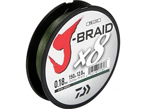 Daiwa J-Braid X8 150MT 0.18MM Dark Green