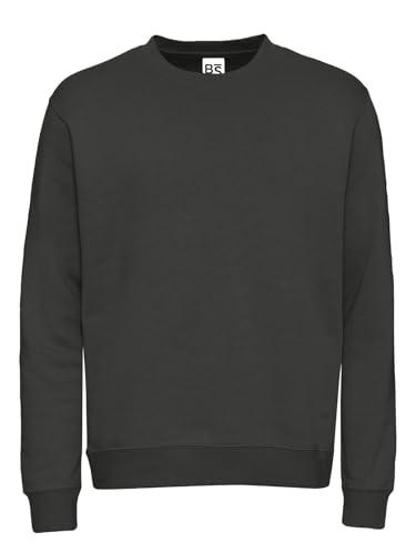CHEMAGLIETTE! Felpa Uomo Girocollo - Maglia Tuta Felpata Cotone, Felpe da Lavoro Maglie Senza Cappuccio Tinta Unita Stampabili, Polsini in Costina Basic Crew Neck