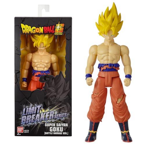 Bandai - Dragon Ball - Figurina gigante Limit Breaker - Super Saiyan Goku (Versione Battle Damage) - Figurina articolata Goku Super Saiyan - Giocattolo per bambini 4 anni e + - 36741J