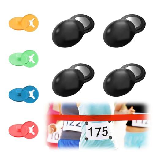 SUWYNJ Supporto per Numero Iniziale 8 Pezzi Numero di Gara per la Maratona Sistema Magnetico Fissaggio Pettorale da Gara Clip Magnetiche per L'uso in Maratona O Mezza Maratona