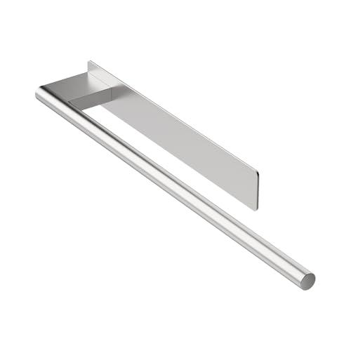 Ibergrif M34453A Portasciugamani Adesivo 3M, 39CMPorta Asciugamani Bagno, Acciaio Inox, Spazzolato
