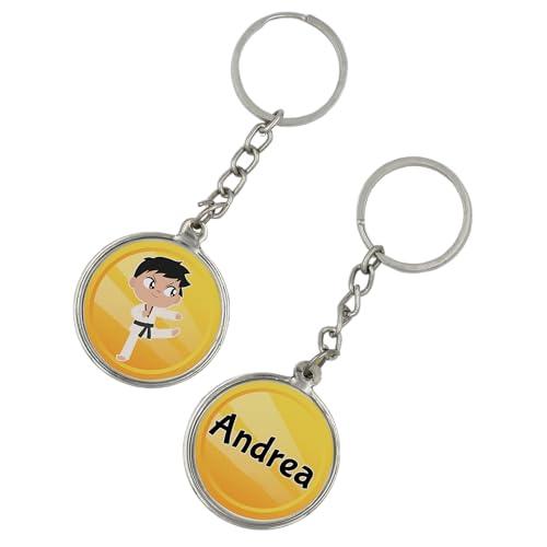 Portachiavi Personalizzato con Nome – Regalo Sportivo Uomo Donna – Atletica, Canoa, Karate, Golf, Tennis, Sci, Nuoto, Boxe, Equitazione, Pattinaggio, Scherma, Vela e altri sport