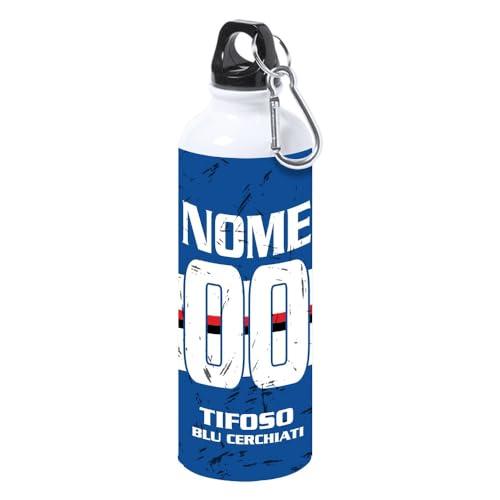 love print Borraccia Tifoso Serie A in Ceramica Sport per Tifoso Del Cuore Calcio Doc, Personalizzato con Nome e Numero (Tifoso Sampdoria)