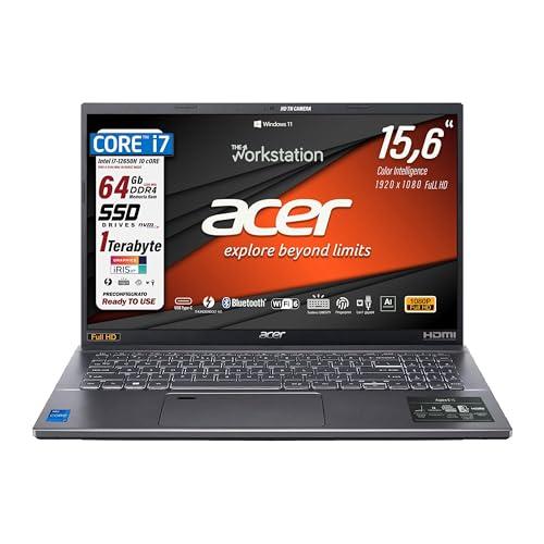 Acer Notebook, Intel Core i7 12650H, RAM 64 Gb, SSD PCIe NVMe 1Tb, 15.6