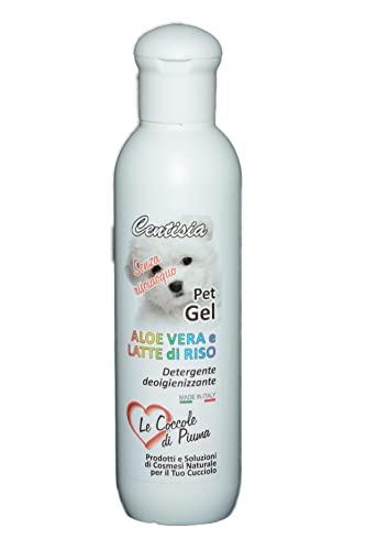 Centisia Gel detergente Animali Senza risciacquo Aloe e Riso 200ml - Shampoo Secco per Cani. Naturale e Bio, Senza Parabeni e Siliconi