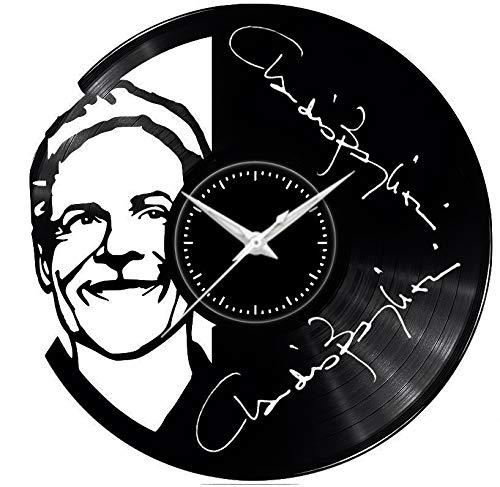 Fusorario Orologio in Vinile da Parete LP 33 Giri Silenzioso Idea Regalo A Tema caricatura somigliante Claudio baglioni 2ok 2019