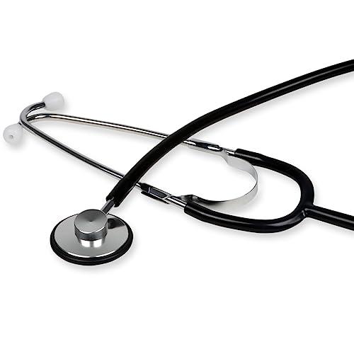 GIMA - Stetoscopio Fonendo TRAD, Adulti, Colore Lira Nero, Padiglione Ø 43,5 mm, Latex Free, Dispositivo Medico CE