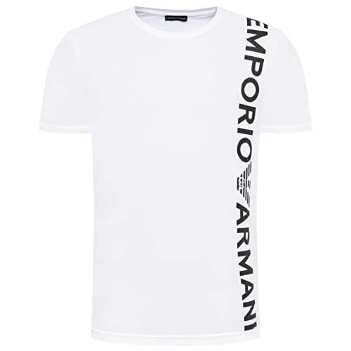 Emporio Armani Maglietta Uomo 211831 2R479, T-Shirt Manica Corta, Girocollo (Bianco, S)