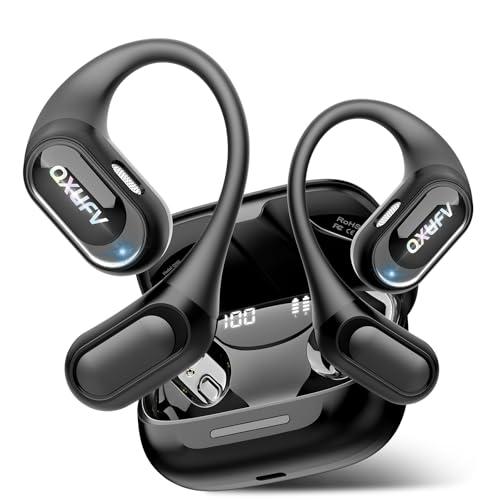 AI Cuffie Traduzione, 4-in-1 Auricolari Open-Ear, Traduttore Istantaneo Vocale in 164 Lingue, Cuffie Conduzione Ossea Smart Ambient, 9 Modalità AI-Traduzione, Musica/Chiamate/Traduttore/Sport, Nero