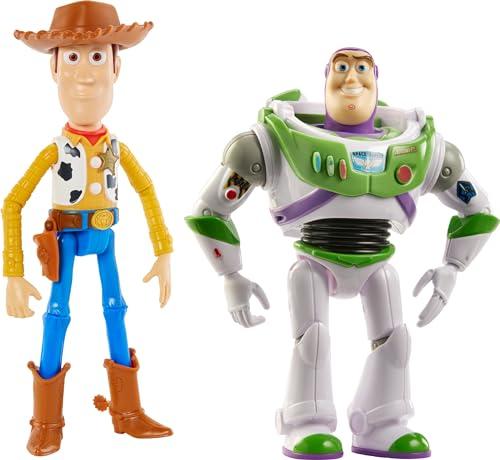 Disney e Pixar Toy Story 17,8 cm Woody e Buzz Action Figure Toys 2-Pack, Pizza Planet Adventure