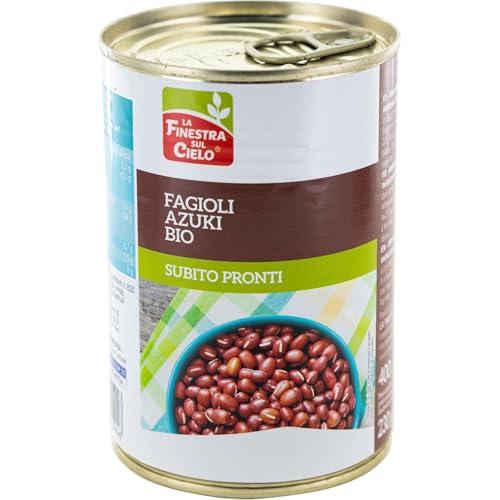 La finestra sul cielo Fagioli Azuki Biologici - Ricchi di carboidrati e proteine ​​- Perfetti per zuppe e insalate - 400 g