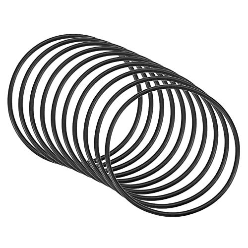 QUARKZMAN Nitrile Gomma O-Ring 90mm x 84mm x 3mm Guarnizioni di Tenuta Anelli Rubinetti Rotondo Guarnizione Rondella per Rubinetto Idraulica Riparazione Sigillatura Connessione, 10 Pezzi