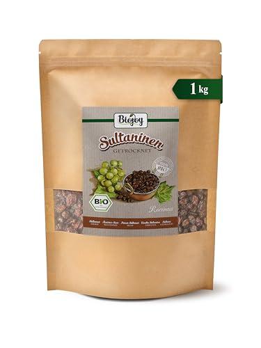 Biojoy Uvetta Sultanina BIO (1 kg), Senza aggiunta di zuccheri, Essiccata all’ombr