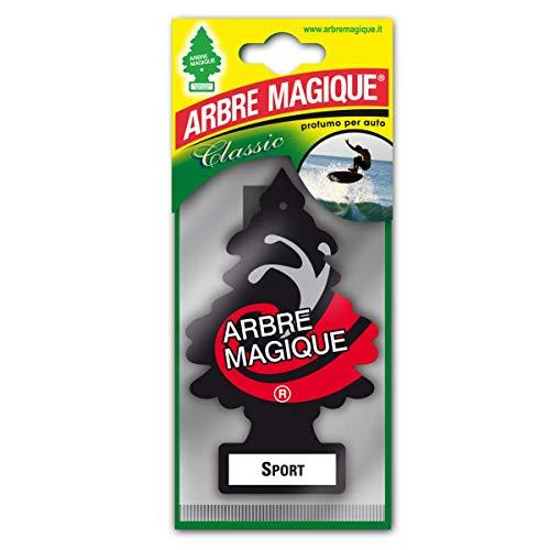 Arbre Magique Profumatore Auto, Fragranza Sport, Durata fino a 7 Settimane, Made in Italy, Confezione da 1 Pezzo