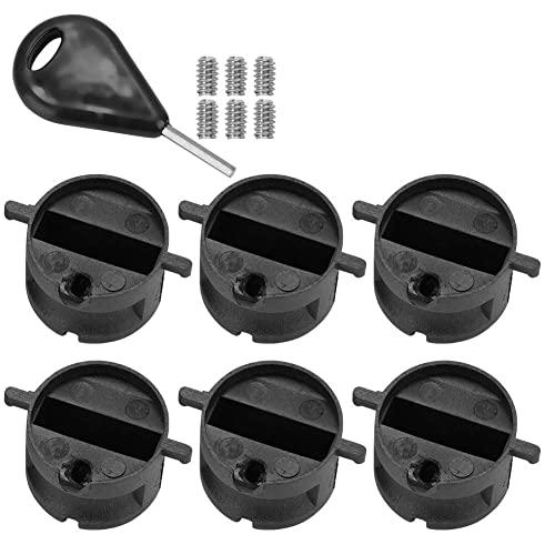 Jadeshay Chiave per Pinna per tavola da Surf, Slot per timone Coda da Surf con 6 Viti e con Chiave a brugola Tuta per Pinne per tavola da Surf FCS