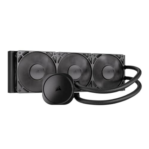 CORSAIR NAUTILUS 360 RS Raffreddatore CPU a Liquido – 360mm AIO – Basso Rumore – Connessione Diretta alla Scheda Madre – Intel LGA 1851/1700, AMD AM5/AM4 – 3x RS120 Ventilatori Inclusi – Nero