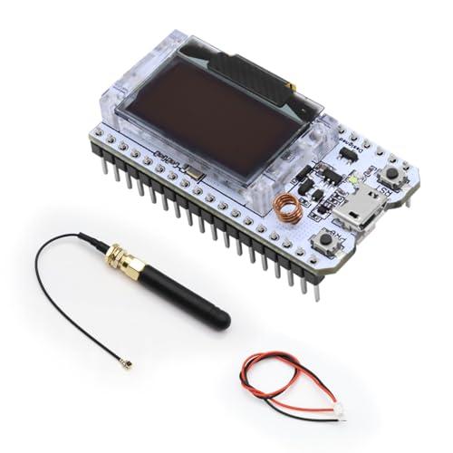 APKLVSR LoRa ESP32 - Modulo SX1276 LoRa V2 con display OLED e antenna, V2 ESP32 WiFi Bluetooth IOT Board CP2012 868MHz-915MHz per Arduino