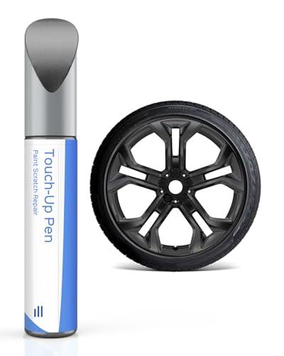 Grigio orbita/grigio scuro vernice per ritocchi – Compatibile con cerchioni BMW, riparazione fai da te di danni al marciapiede con vernice colorata coordinata